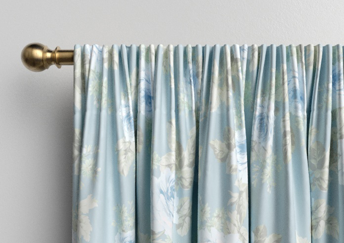 Shabby Chic by Rachel Ashwell Royal Bouquet, Blue - Made to Measure Curtains - Image 9